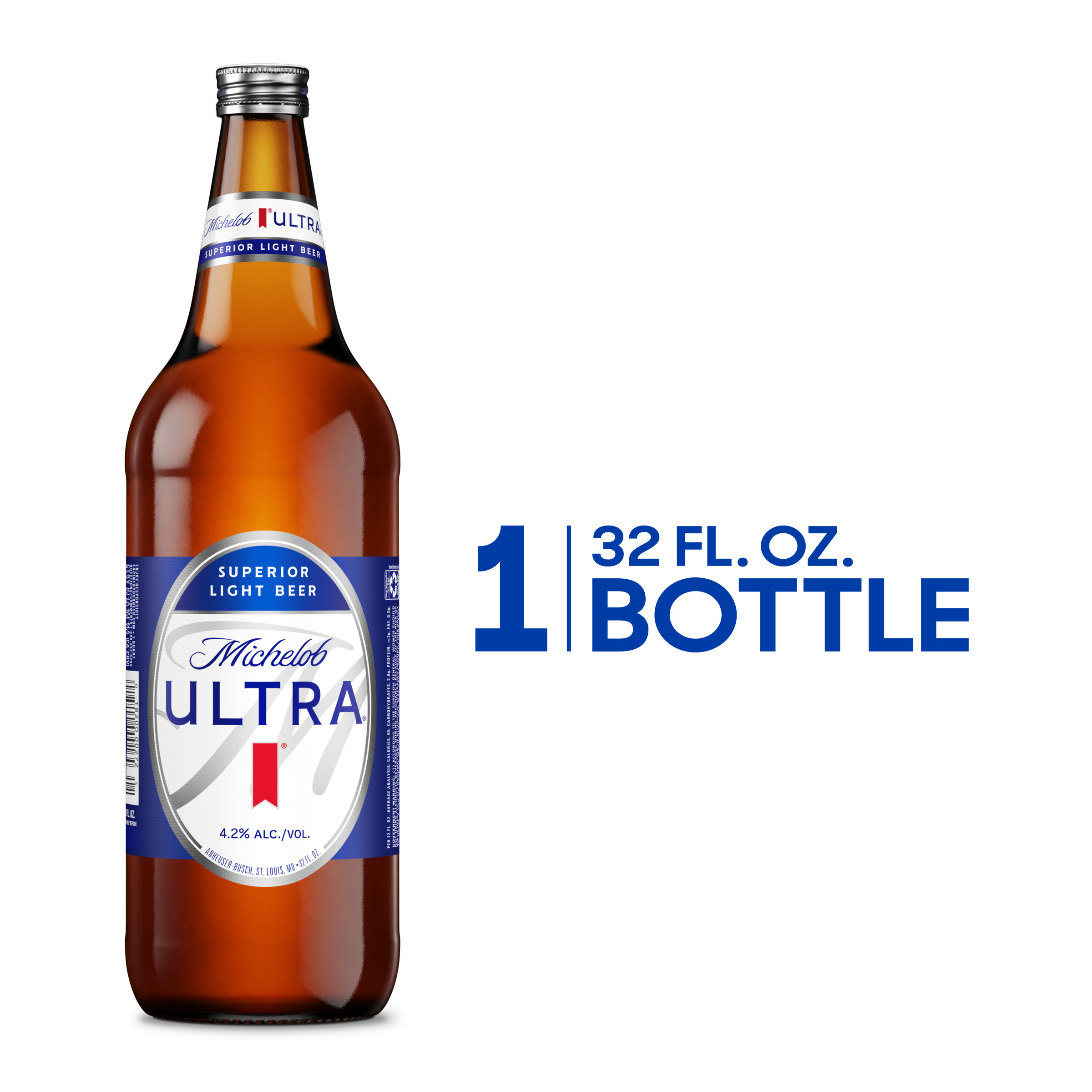 Michelob ULTRA Superior Light American Lager Beer 32 fl oz Bottle