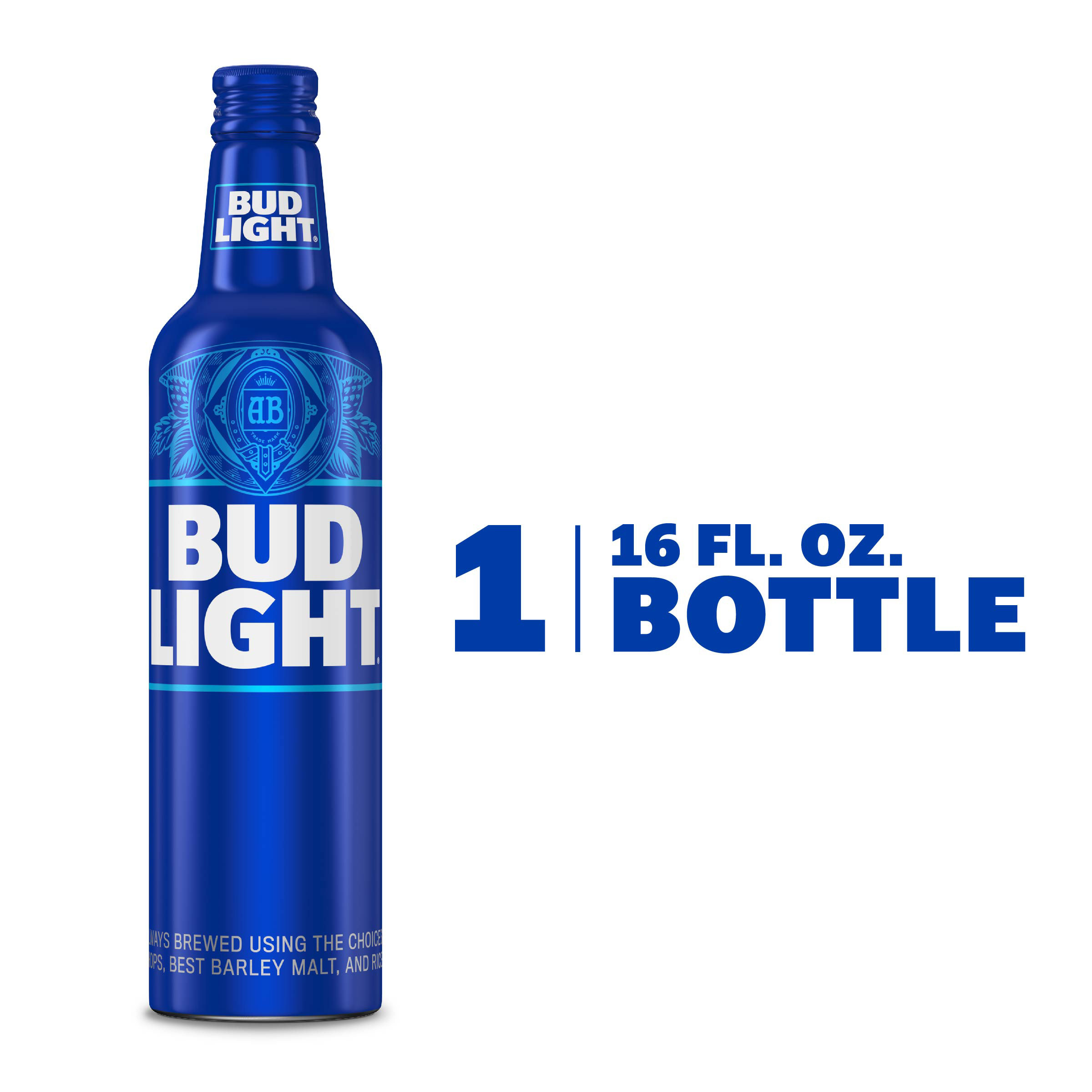 Bud Light American Lager Beer 16 fl oz Aluminum Bottle