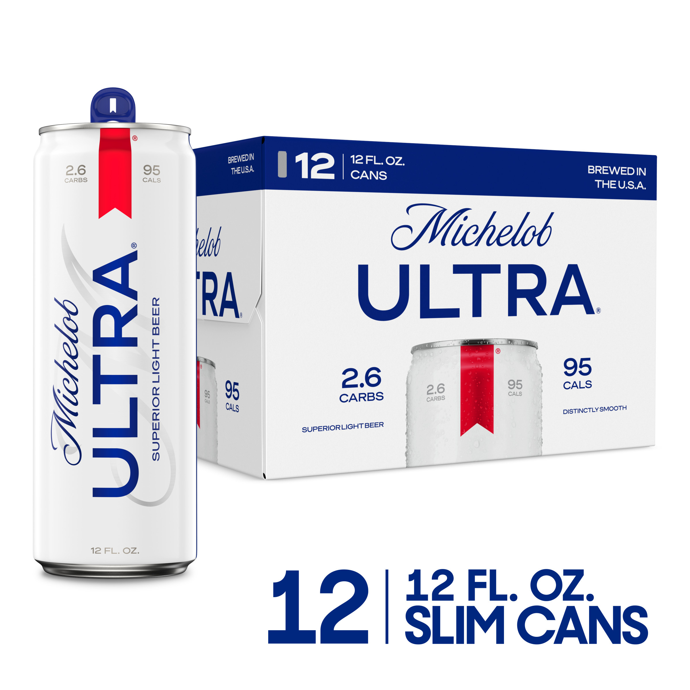 Michelob ULTRA Superior Light American Lager Beer 12 Pack, 12 fl oz Cans