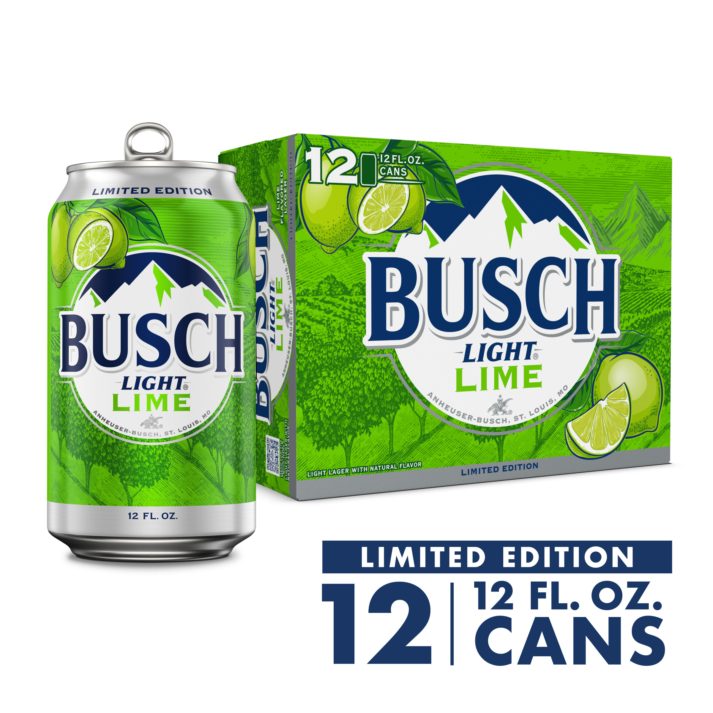 Busch Light Lime American Lager Beer 12 Pack 12 fl oz Cans