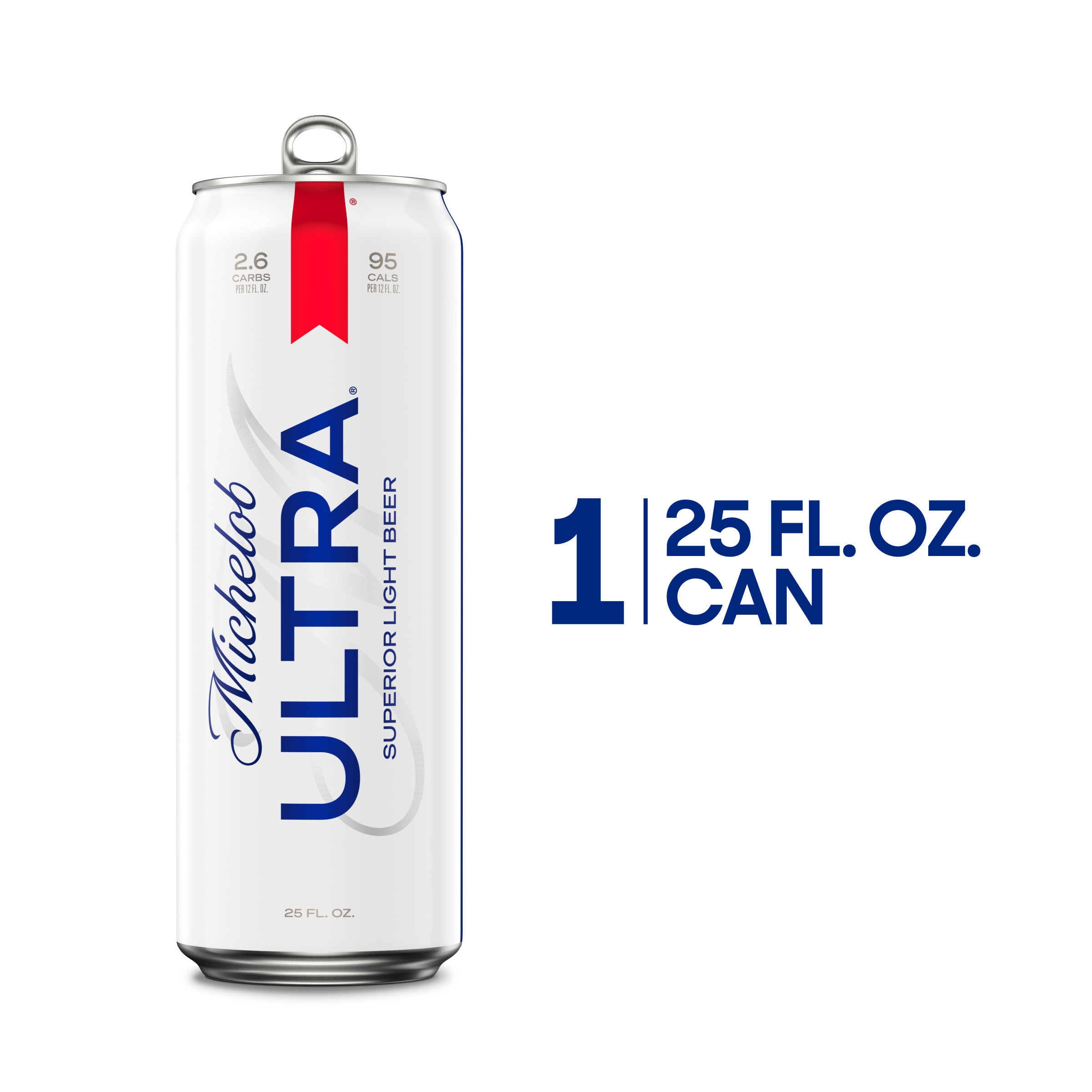 Michelob ULTRA Superior Light American Lager Beer, 25 fl oz Can