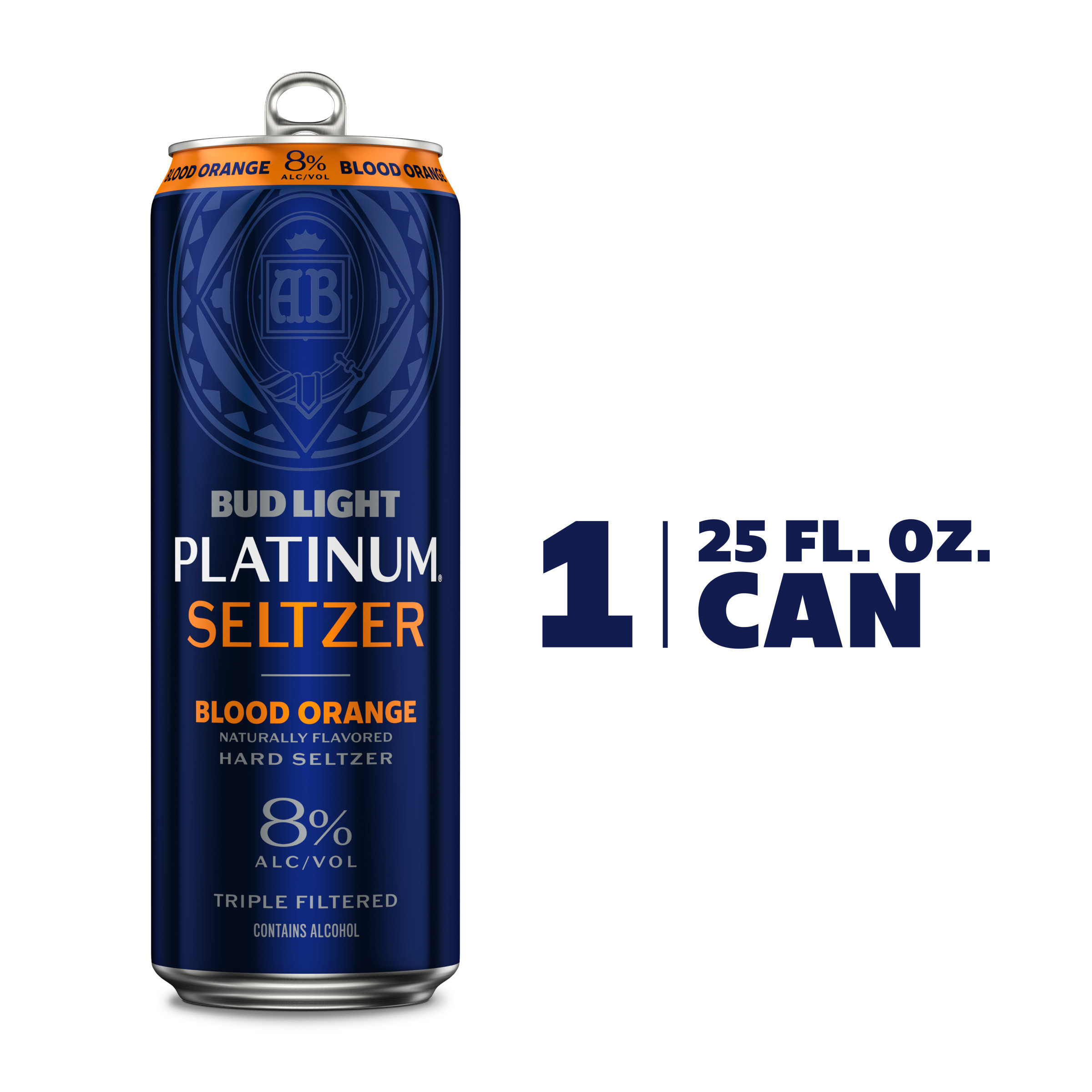 Bud Light Platinum Blood Orange Hard Seltzer 25 fl oz