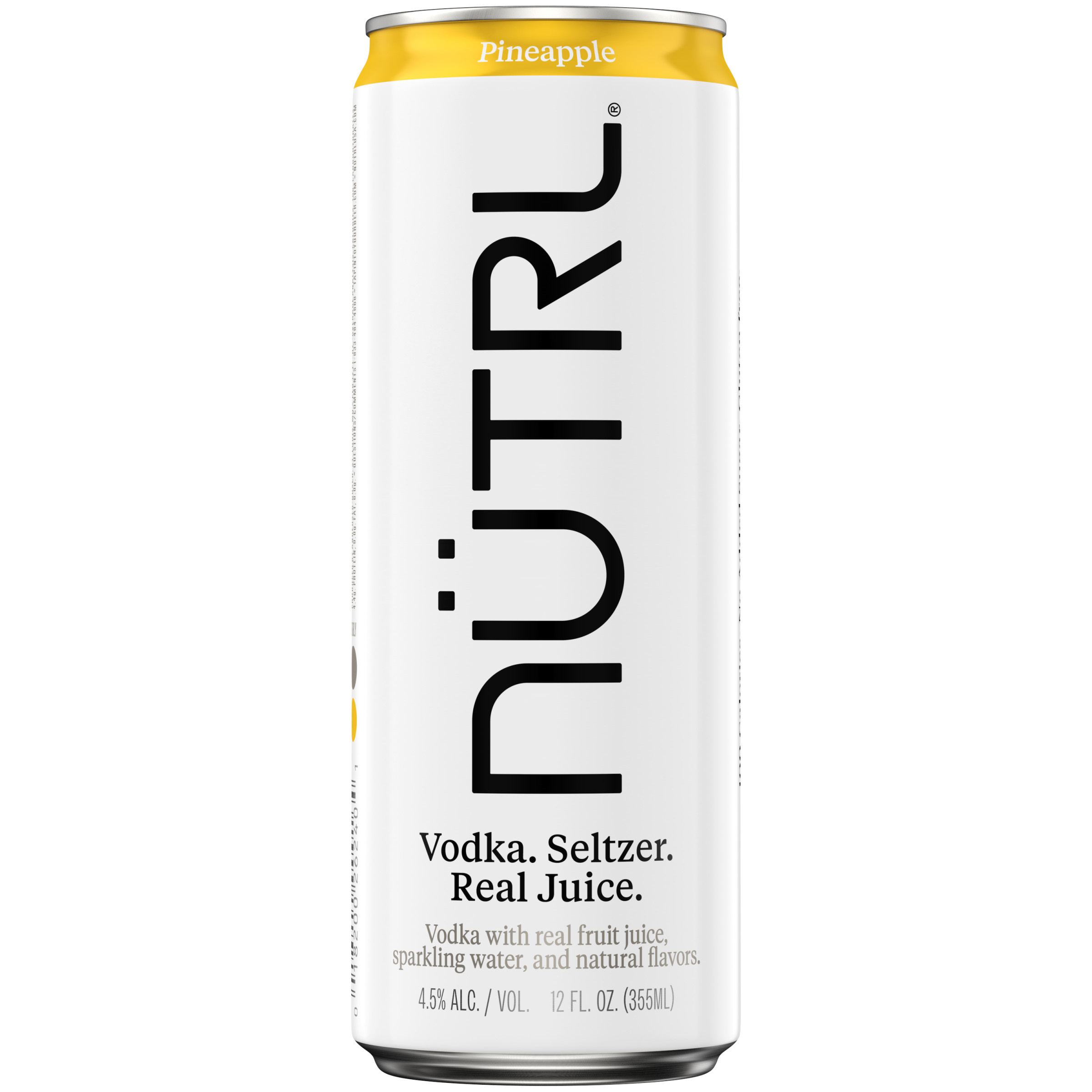 Nutrl Vodka Seltzer Pineapple 12 fl oz Single Can