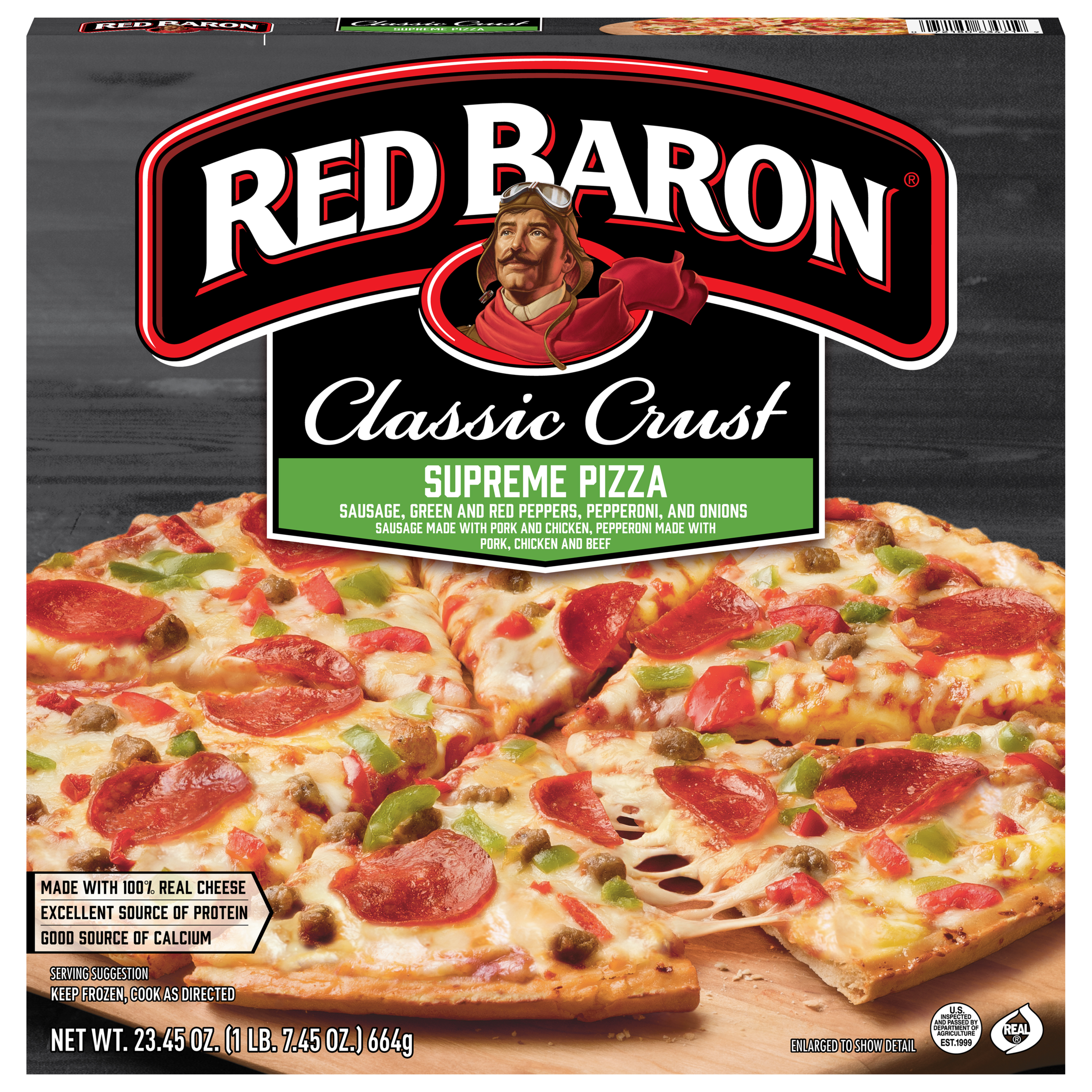 Red Baron Supreme Classic Crust Frozen Pizza