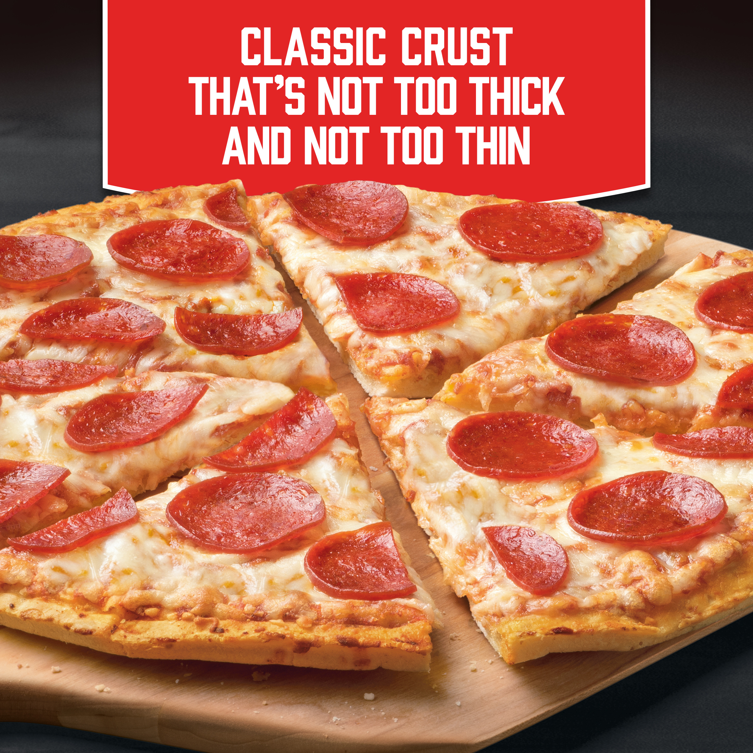Buy Red Baron Pepperoni Classic Crust Frozen Pizza Online from 7