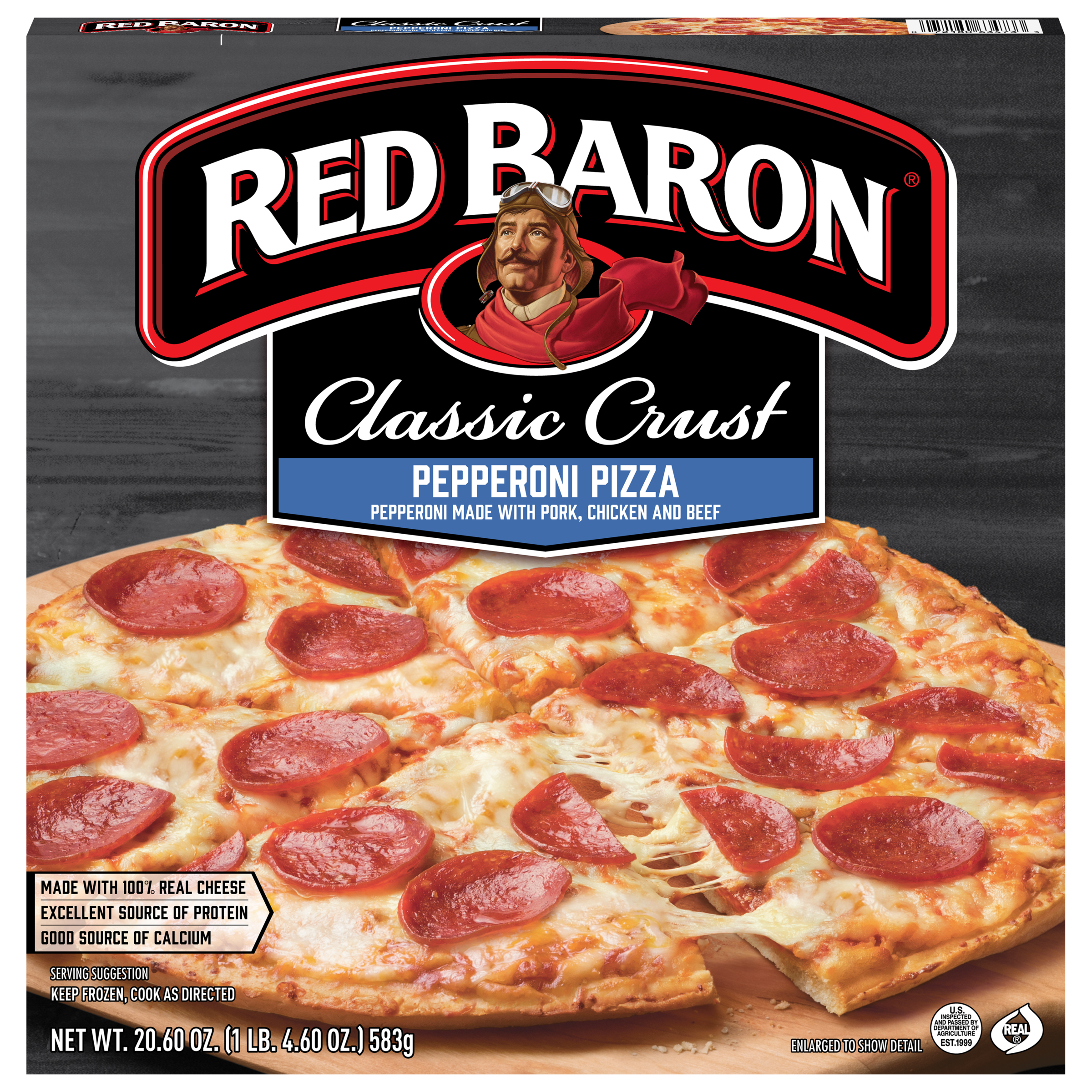 Red Baron Pepperoni Classic Crust Frozen Pizza