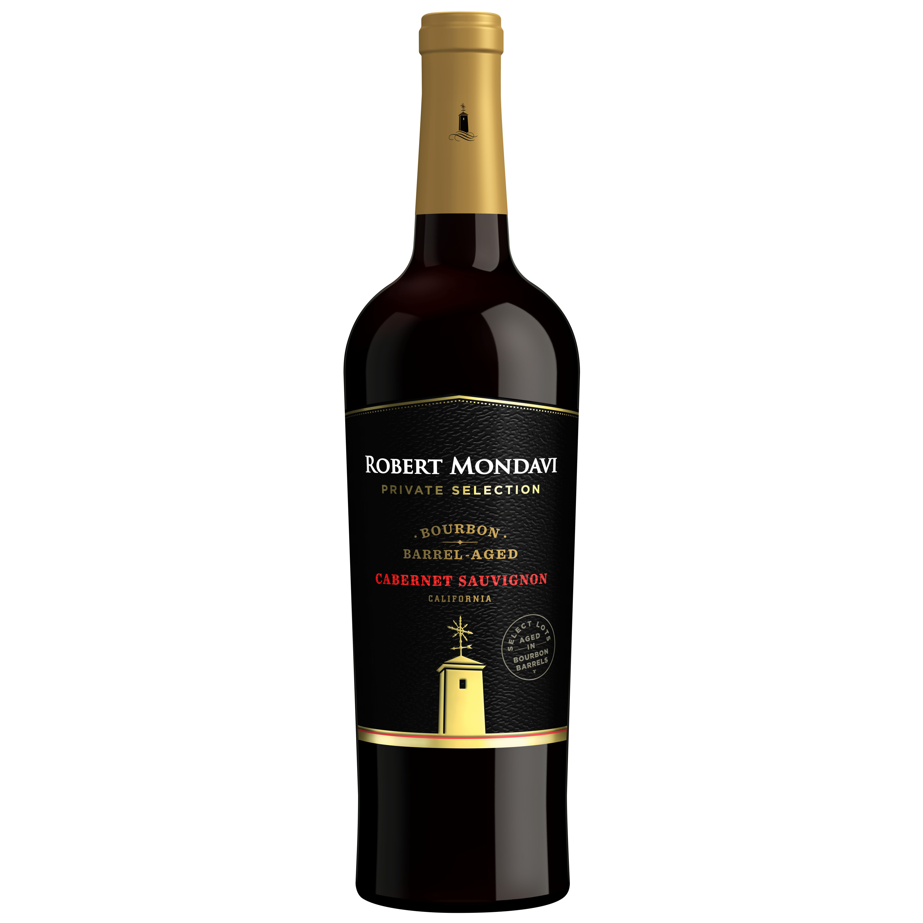 Robert Mondavi Private Selection Bourbon Barrel Aged Cabernet Sauvignon, Red Wine, 750 mL