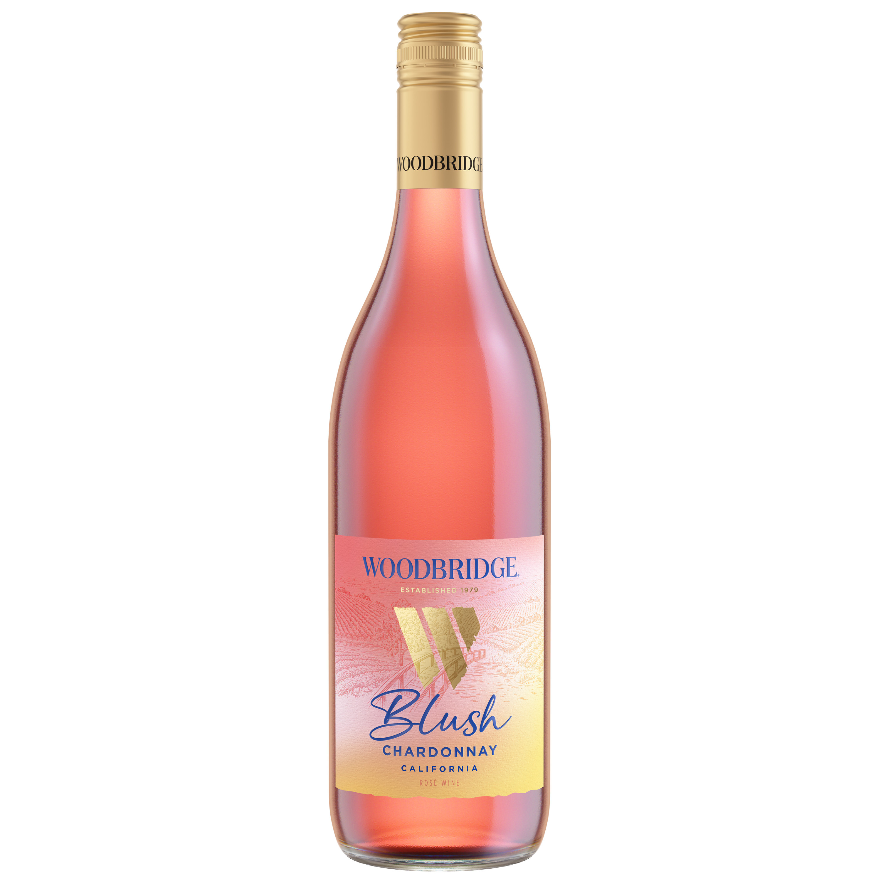 Woodbridge Blush Chardonnay, Rose or Blush Wine, 750 mL