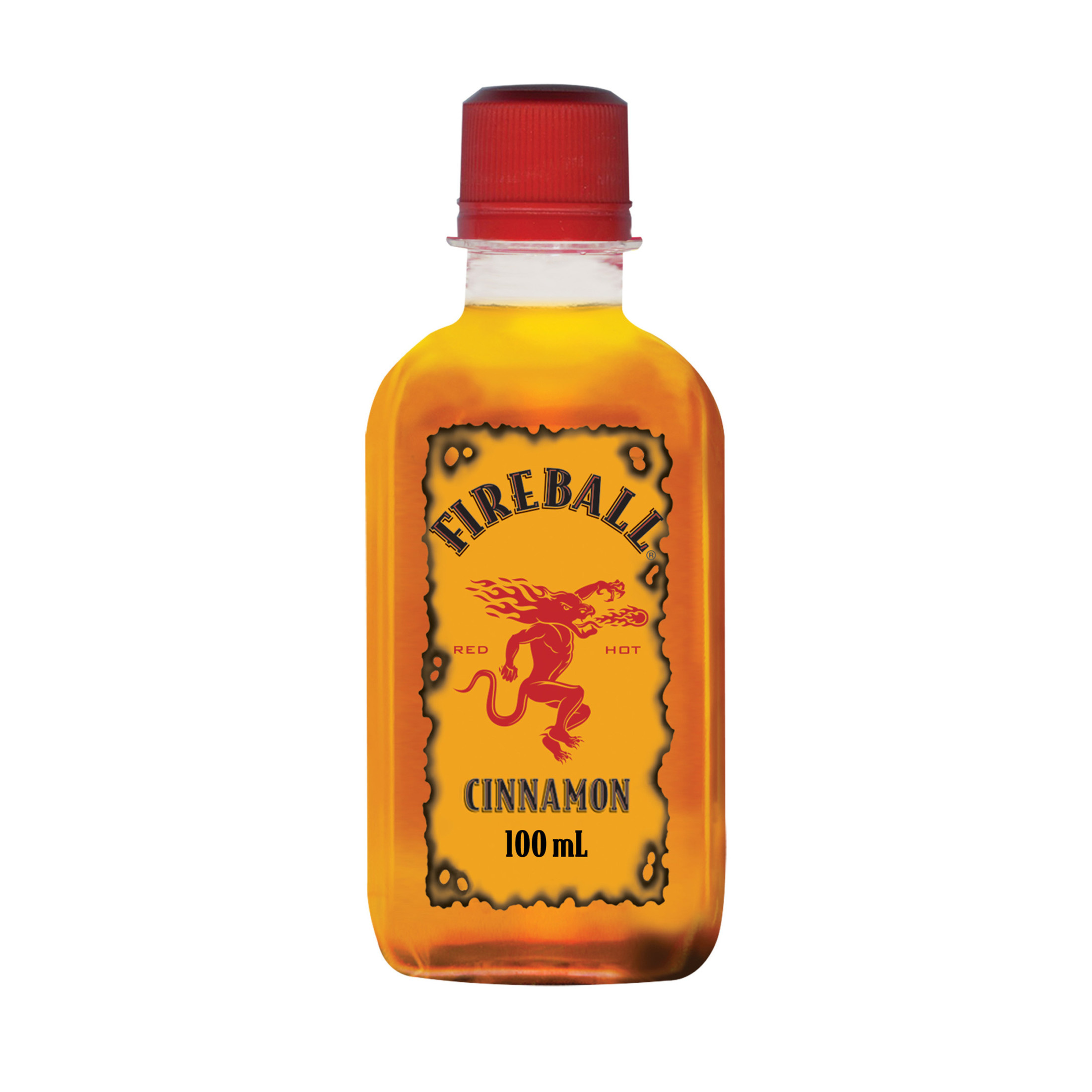 Fireball Cinnamon Malt Beverage, 100ml Plastic Bottle, 33 Proof