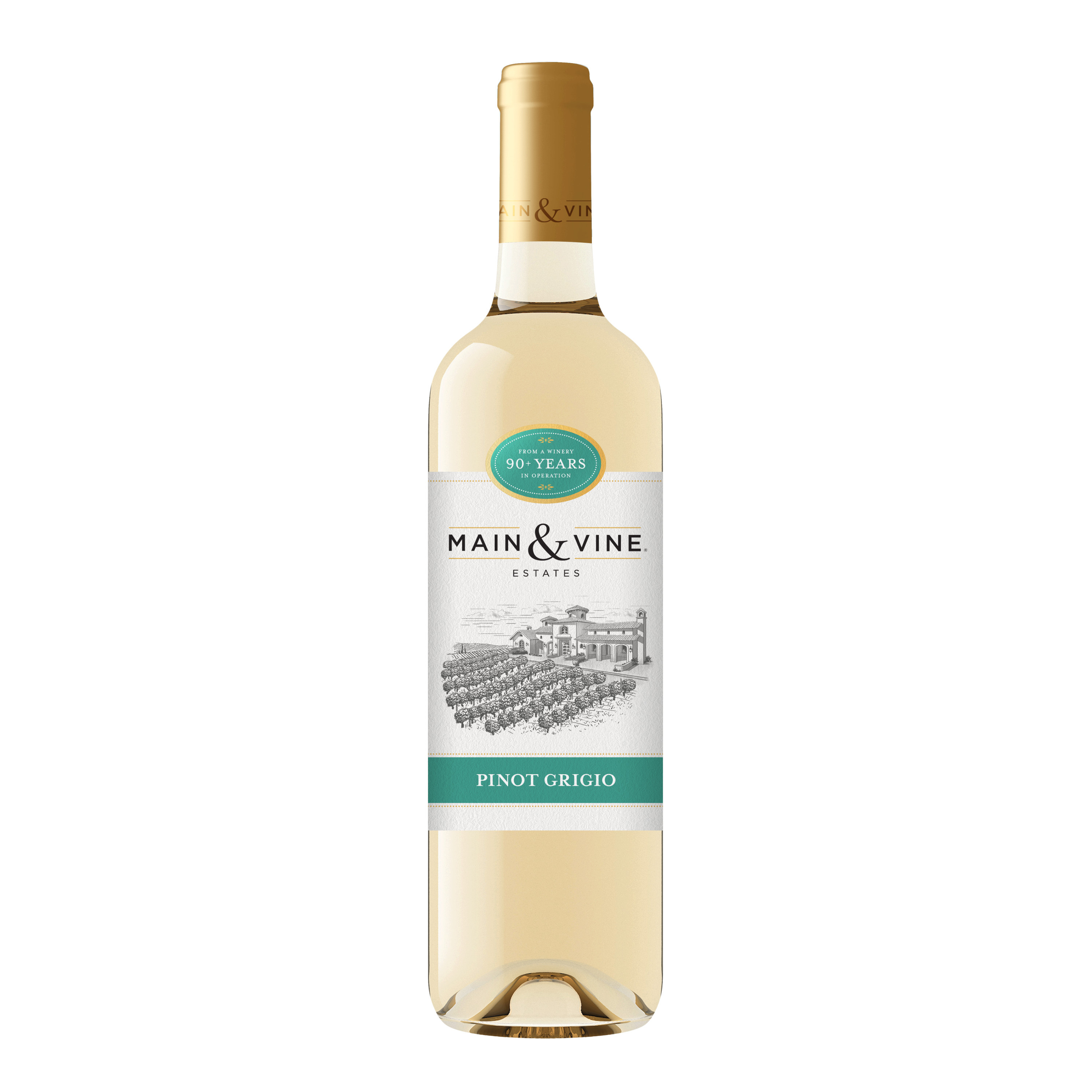 Main & Vine Pinot Grigio, White Wine, 750ml