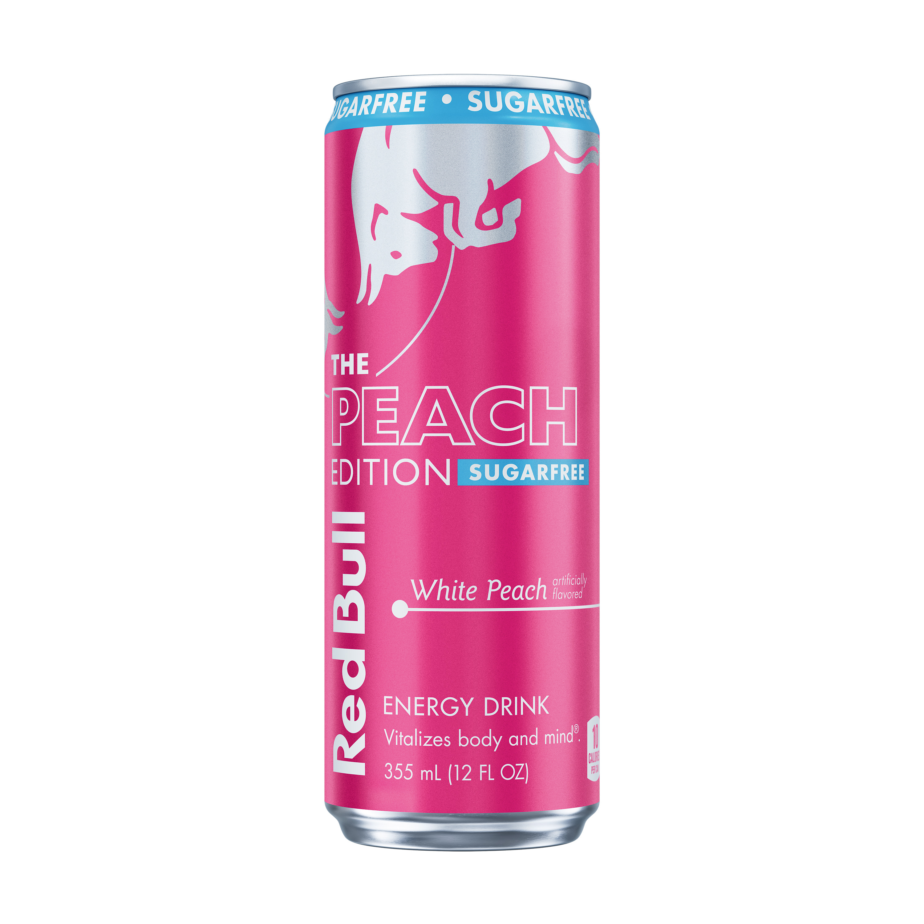 Red Bull Peach Edition Sugarfree Energy Drink, White Peach, 12 fl. oz. can, 114mg Caffeine, Taurine & B Vitamins