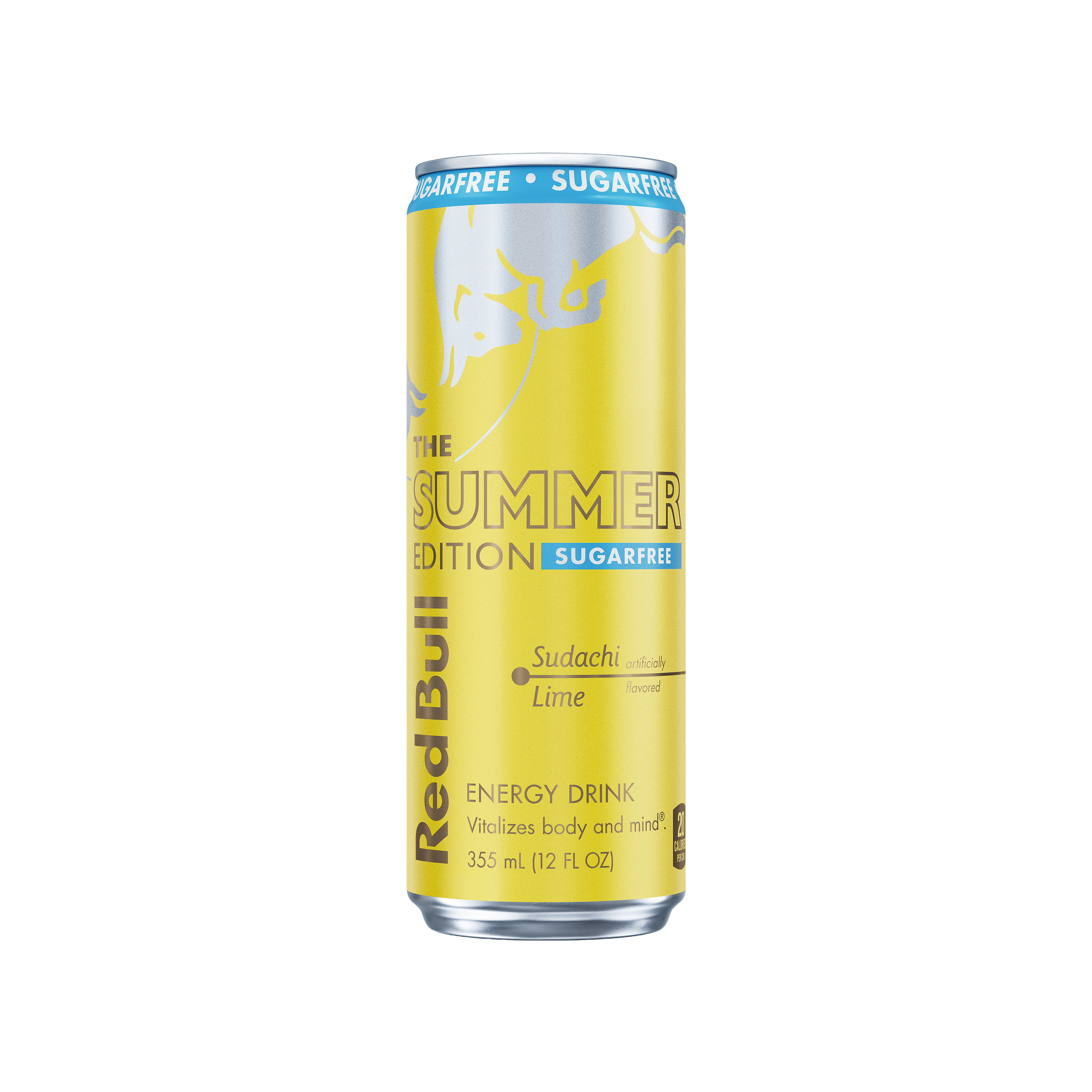 Red Bull Summer Edition Sugarfree Energy Drink, Sudachi Lime, 12 fl. oz. Can, 114mg Caffeine, Taurine & B Vitamins