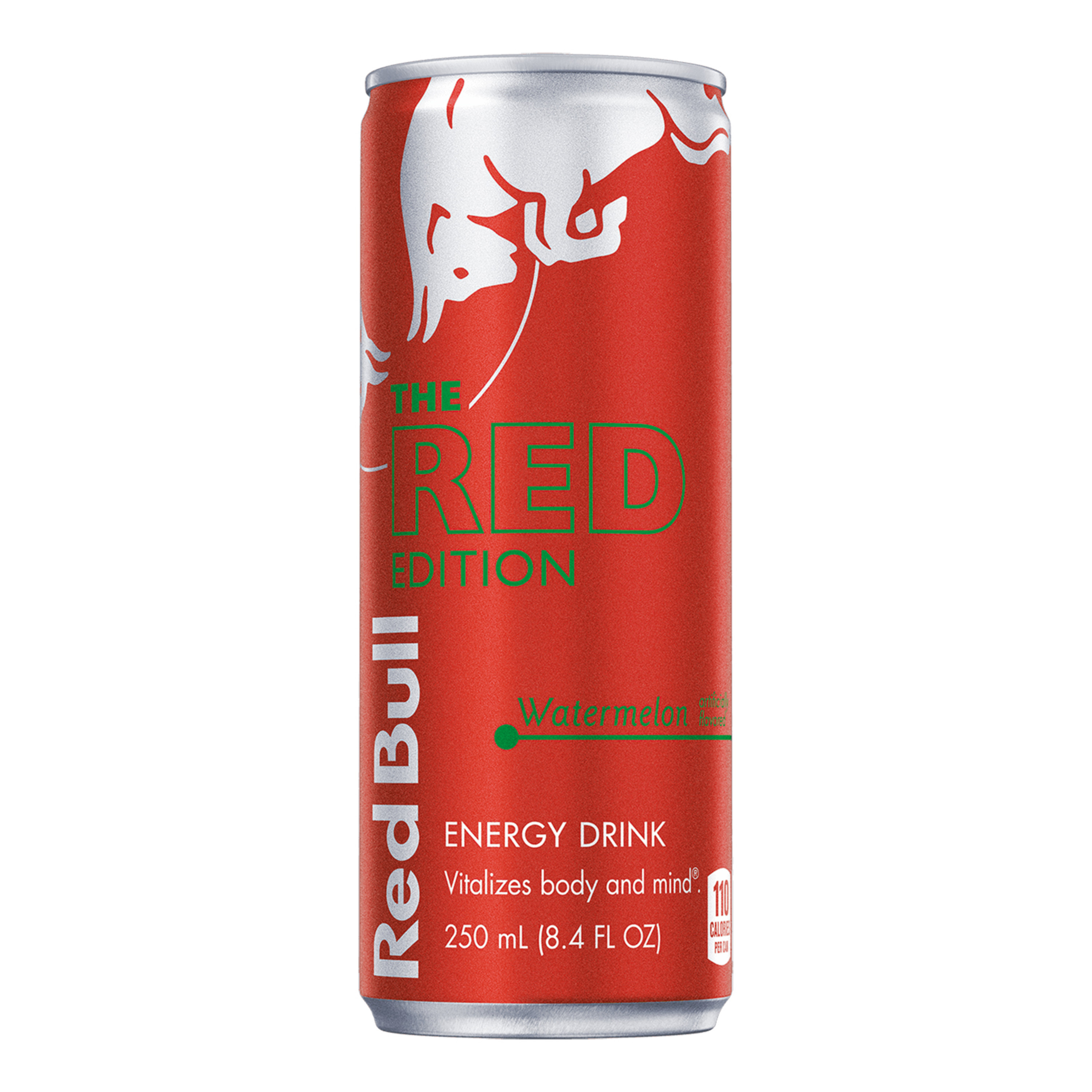 Red Bull Red Edition Energy Drink, Watermelon, 8.4 fl. oz. Can, 80mg Caffeine, Taurine & B Vitamins