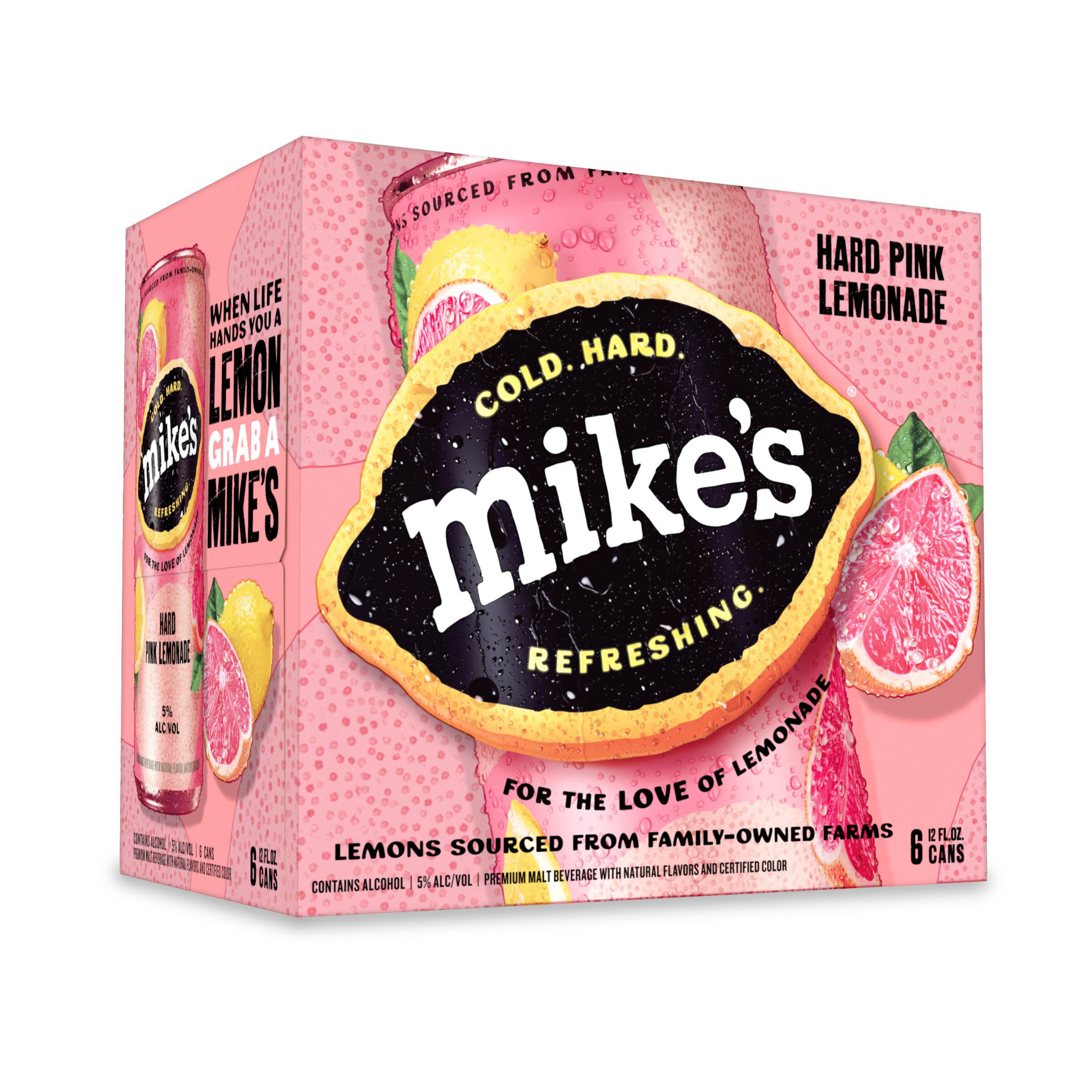 Mike's Hard Pink Lemonade, 6 Pack, 12 fl oz Cans, 5% ABV