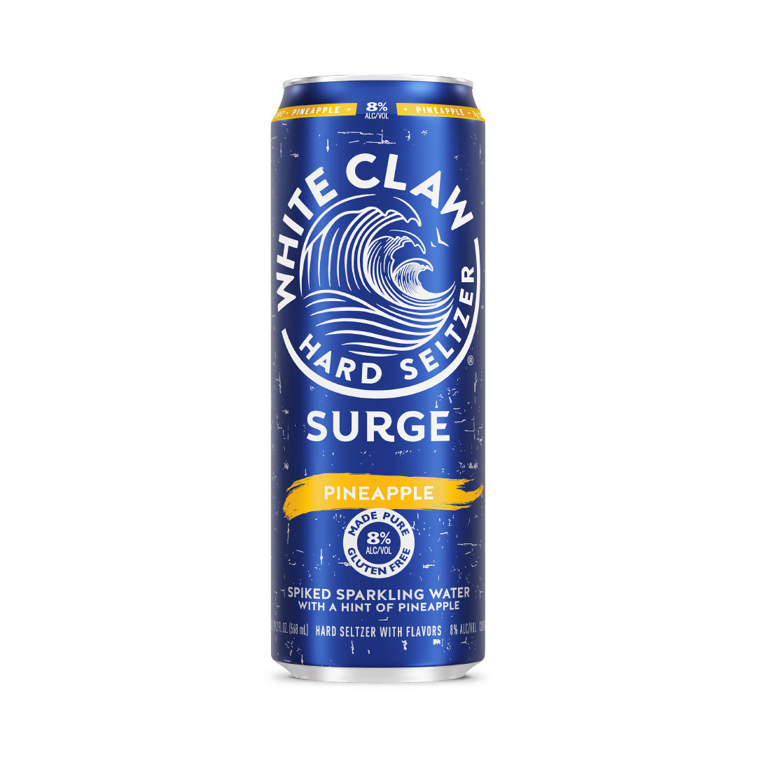 White Claw Surge Hard Seltzer Pineapple, 19.2 fl oz Can, 8% ABV