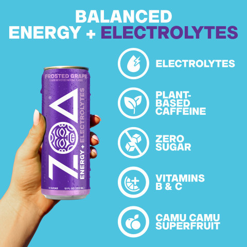 Buy Zoa Frosted Grape Zero Sugar Soda 12-oz beer cans, 0.0% ABV