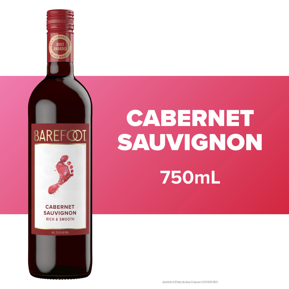 Barefoot Cellars Cabernet Sauvignon Red Wine 750ml