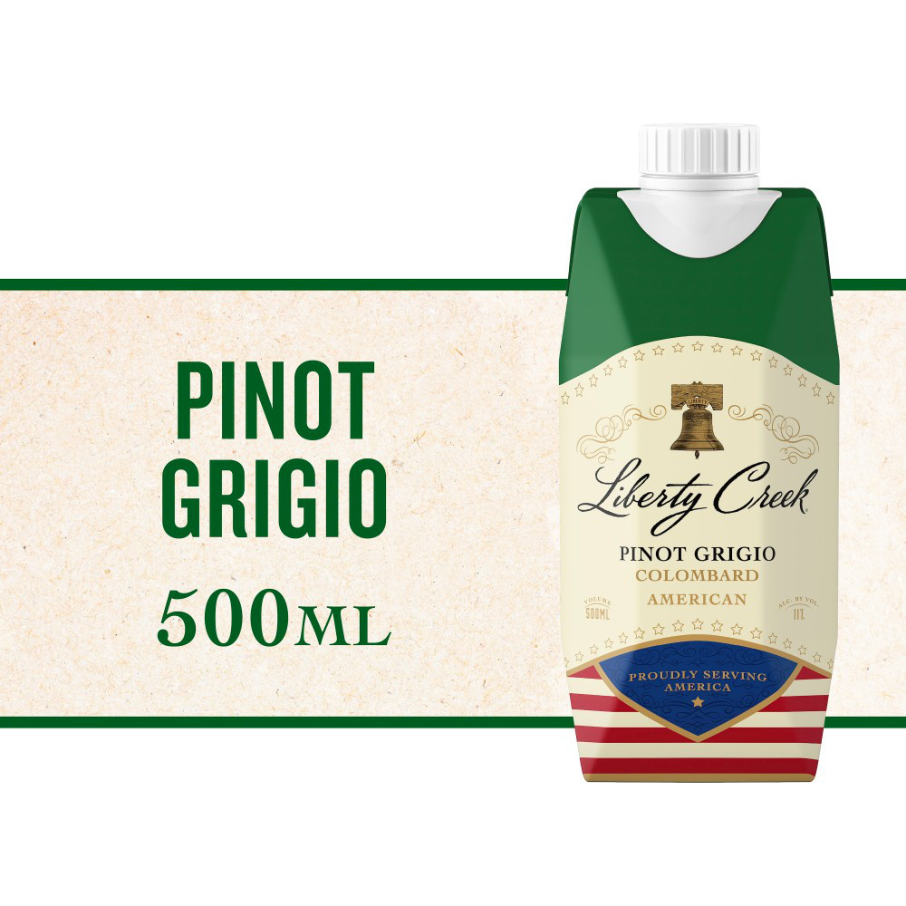 Liberty Creek Vineyards Pinot Grigio White Wine Tetra 500ml