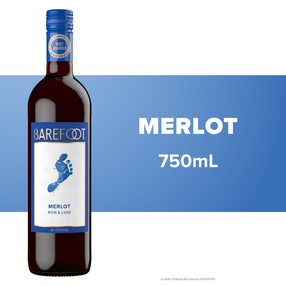 Barefoot Cellars Merlot Red Wine 750ml
