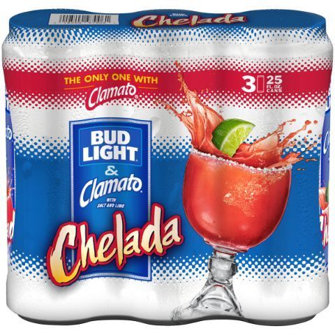 Bud Light & Clamato Chelada 3 Pack 25oz Can