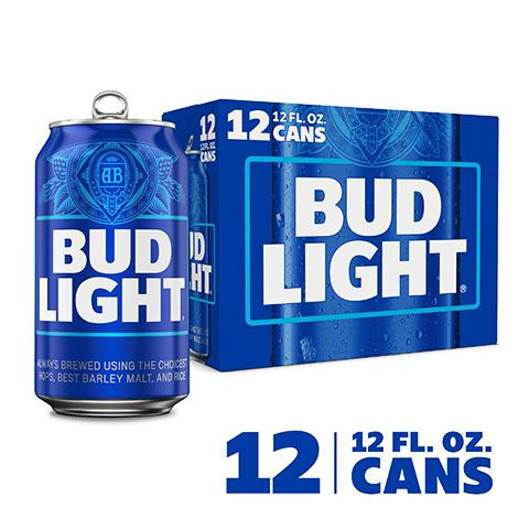 Bud Light American Lager Beer 12 Pack, 12 fl oz Cans