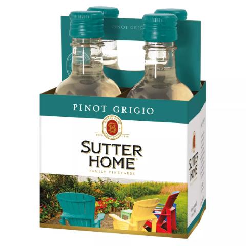 Sutter Home Pinot Grigio 4 pack 187mL
