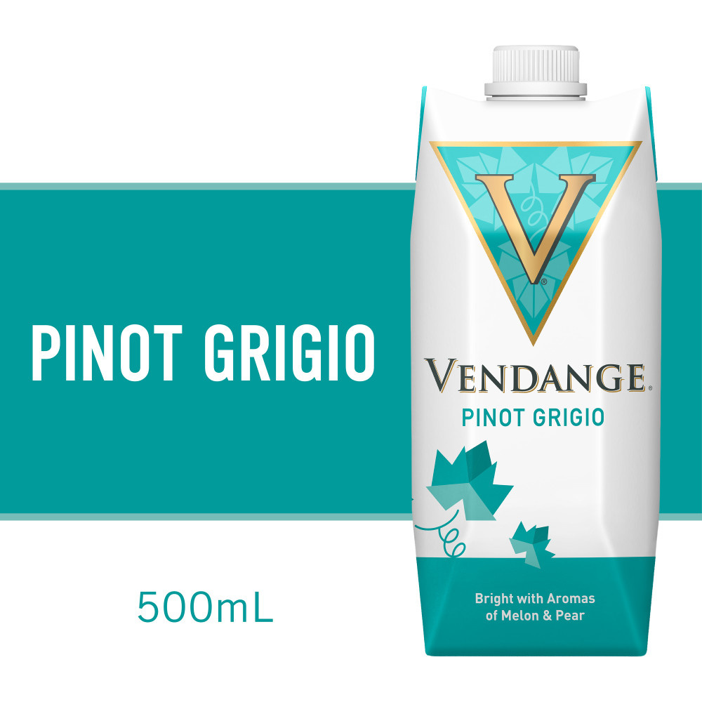 Vendange Pinot Grigio White Wine 500ml Tetra