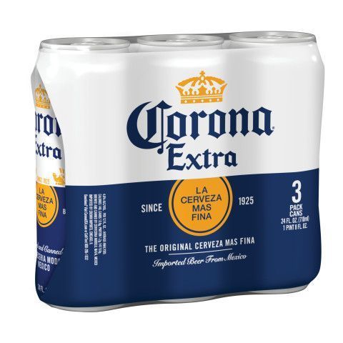 Corona Extra Beer 3 Pack 24oz Can