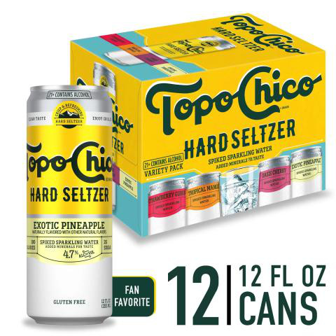Topo Chico Hard Seltzer Variety Pack 4.7% ABV, 12 Pack, 12.0 fl oz Cans