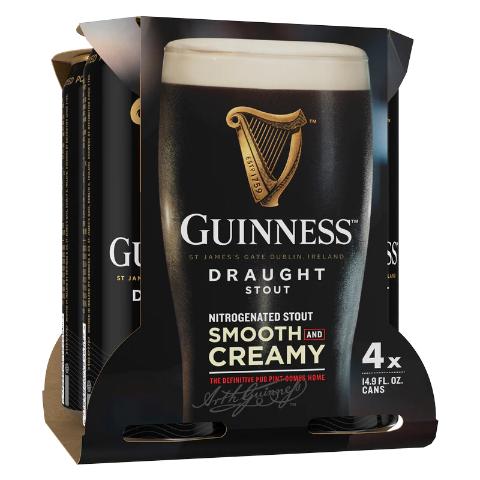 Guinness Draught 4 Pack 14.9oz Can