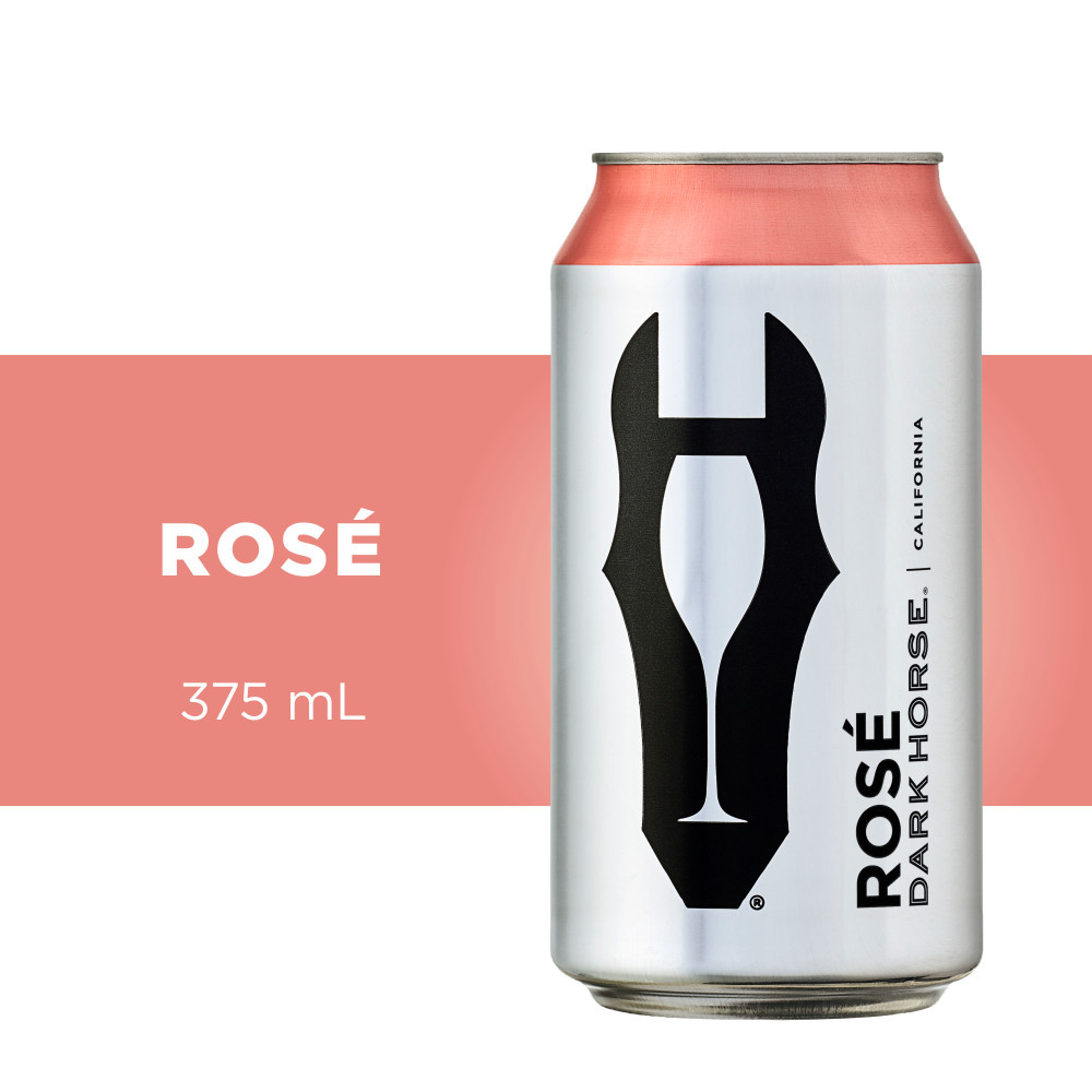 Dark Horse Rosé Wine 375ml Can