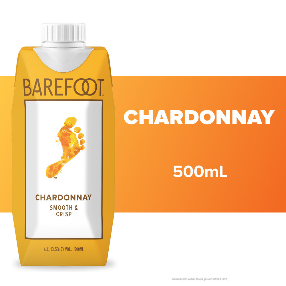 Barefoot Chardonnay White Wine Tetra 500ml