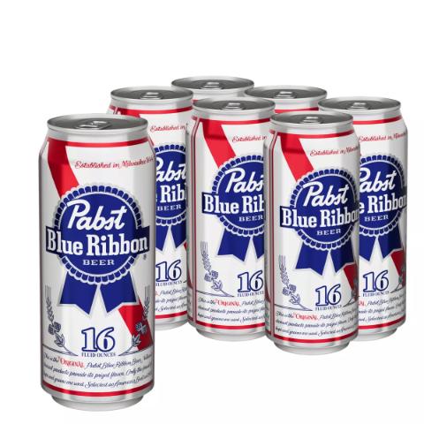 Pabst 6 Pack 16oz Can