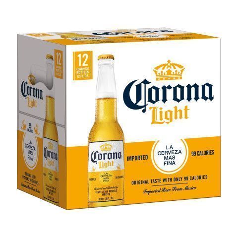 Corona Light Beer 12 Pack 12oz Bottle