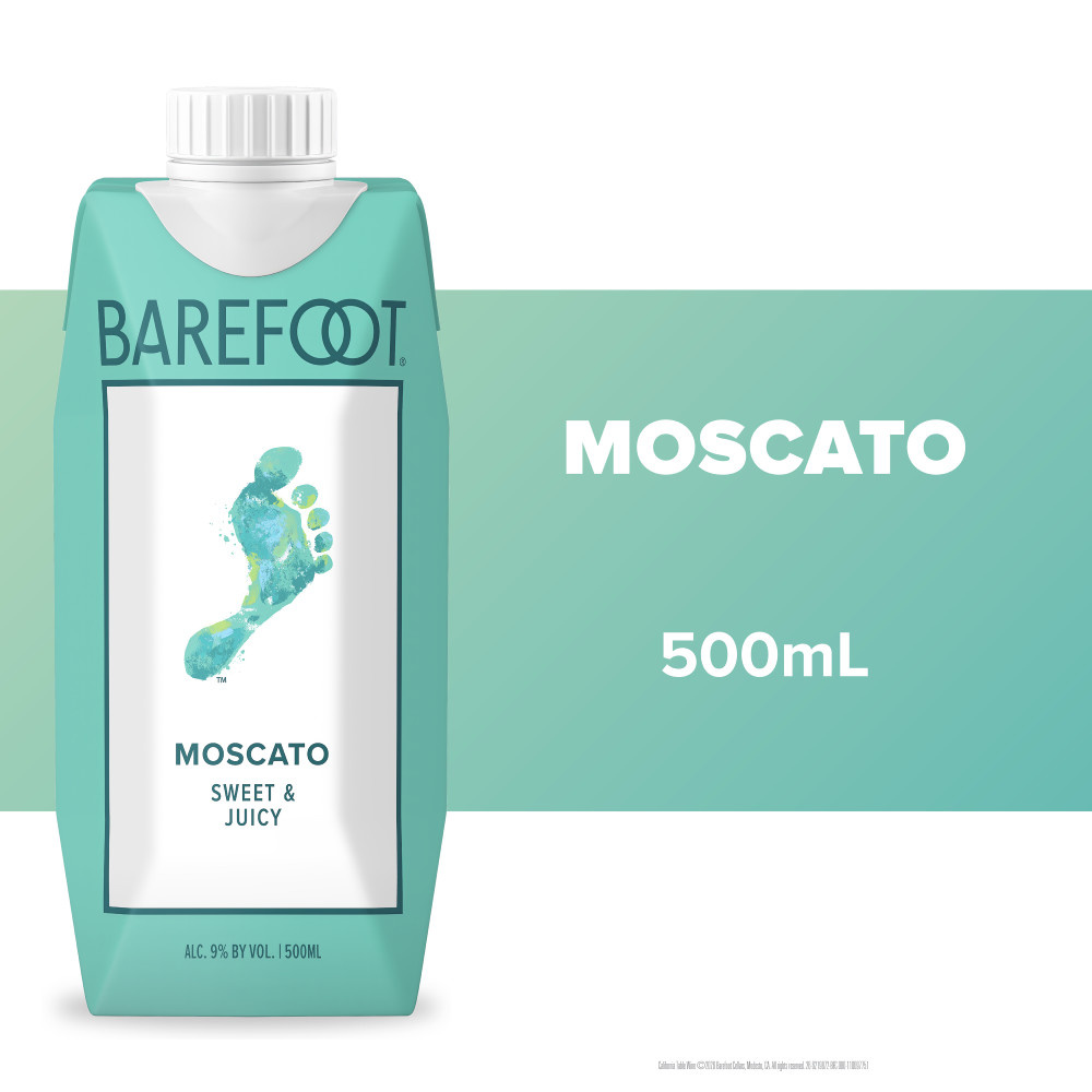 Barefoot Moscato White Wine Tetra 500ml