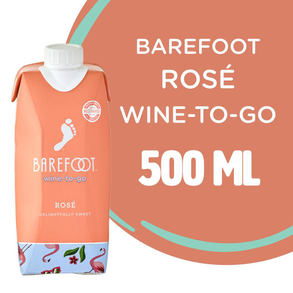 Barefoot Rosé Wine Tetra 500ml