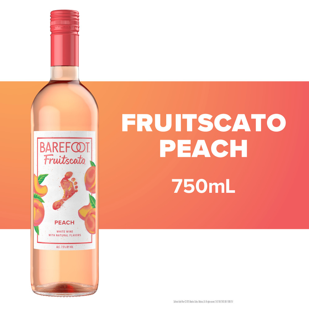 Barefoot Fruitscato Peach Sweet Wine 750ml