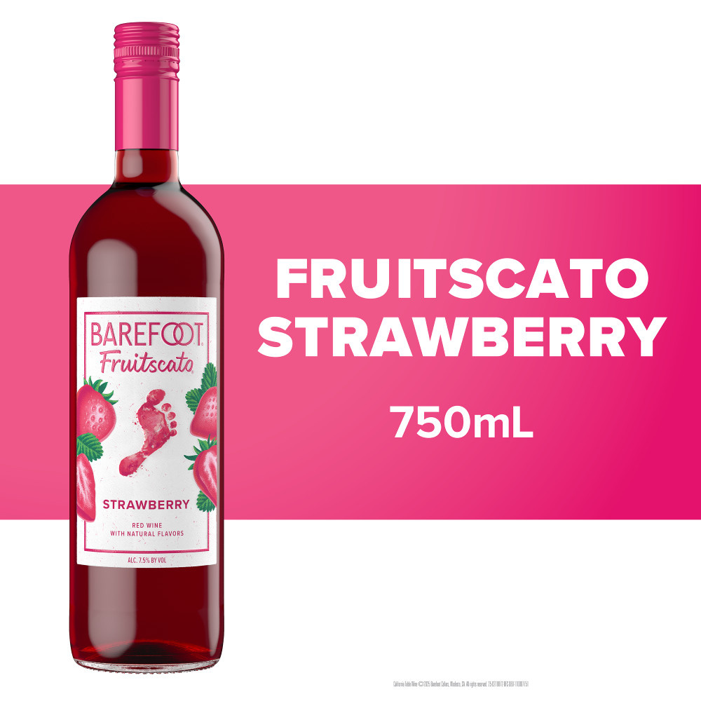 Barefoot Fruitscato Strawberry Sweet Wine 750ml