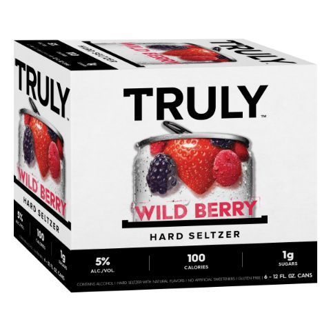 TRULY Wild Berry Hard Seltzer 6 Pack Can