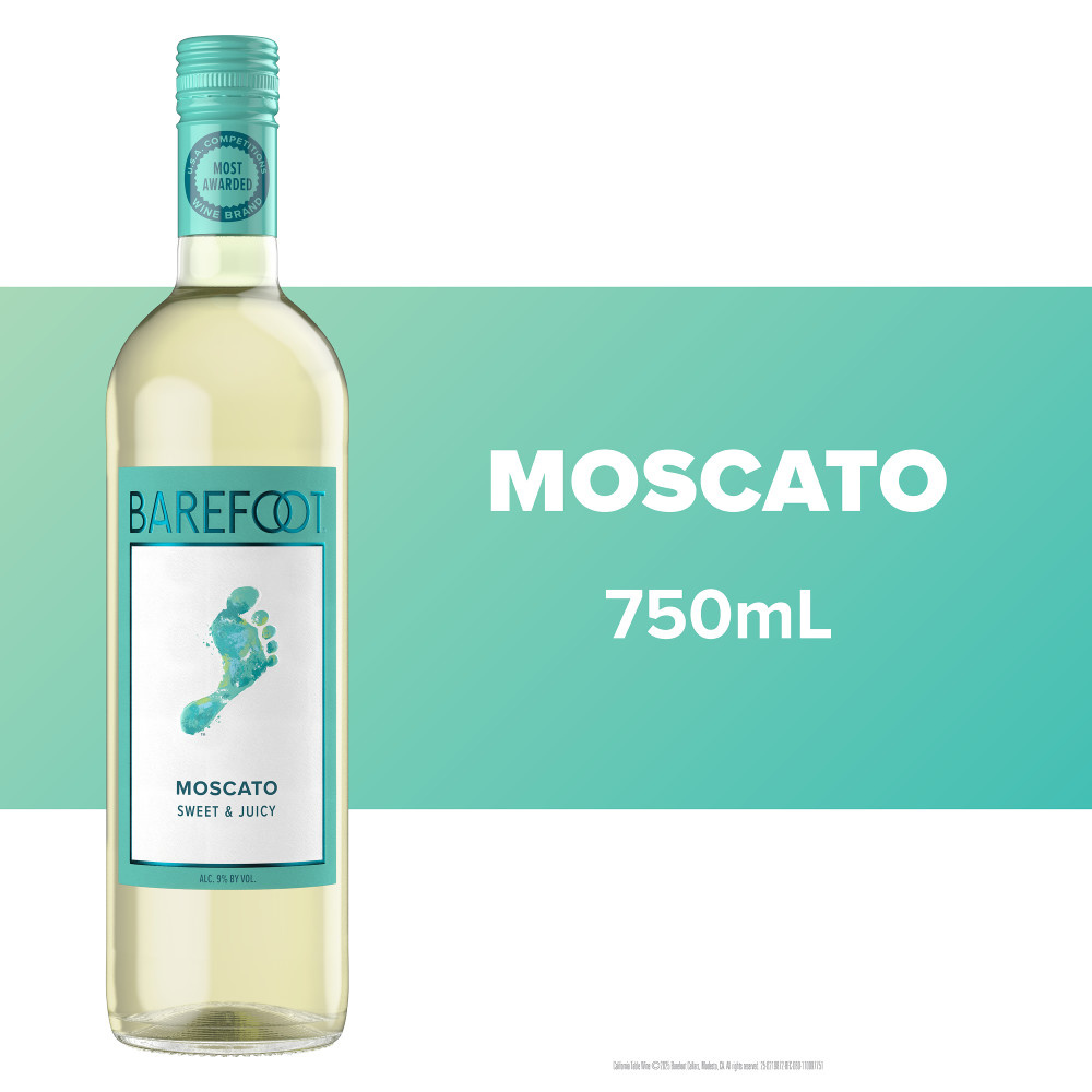 Barefoot Cellars Moscato White Wine 750ml