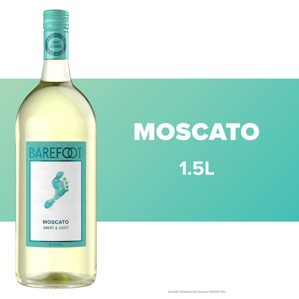 Barefoot Cellars Moscato White Wine 1.5L Bottle