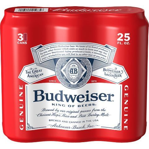Buy Budweiser 3 Pack 25oz Can Online from 7-Eleven | Fast Delivery