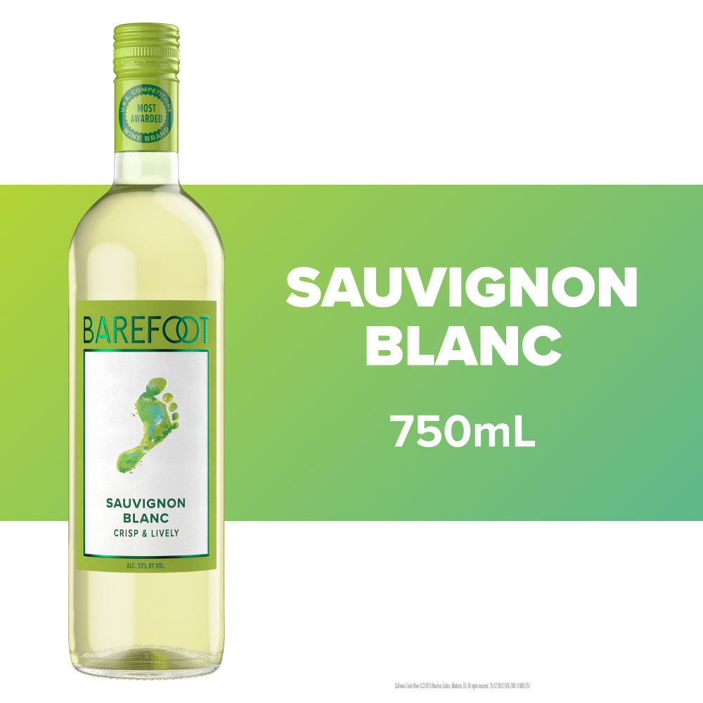 Barefoot Cellars Sauvignon Blanc White Wine 750ml