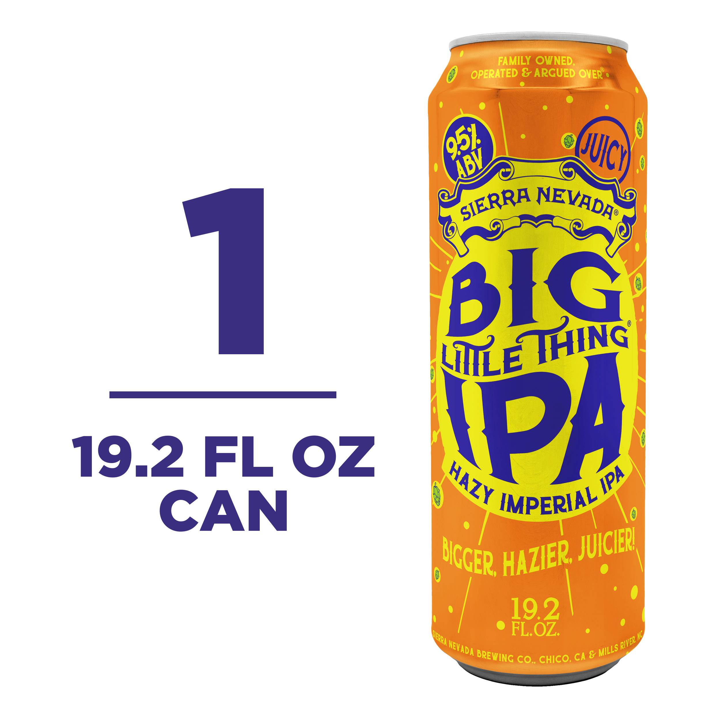 Sierra Nevada Big Little Thing Hazy Imperial IPA Craft Beer 19.2oz Can