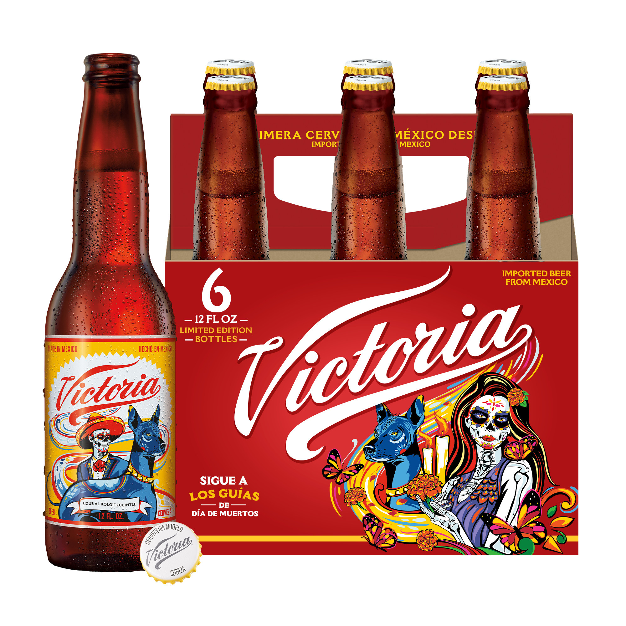 Victoria Amber Lager Mexican Beer, 6 pk 12 fl. oz. Bottles, 4.0% ABV