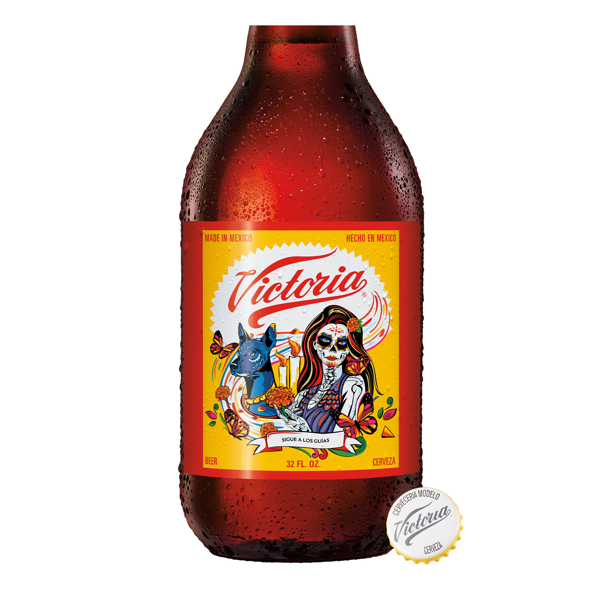 Victoria Amber Lager Mexican Beer, 32 fl. oz. Bottle, 4.0% ABV