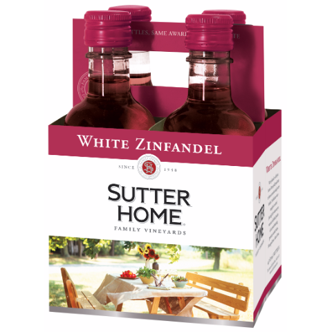Sutter Home White Zinfandel 4 Pack 187mL