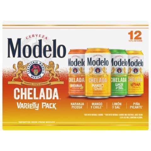 Modelo Chelada Flavored Beer Variety Pack 12 Pack 12oz Cans