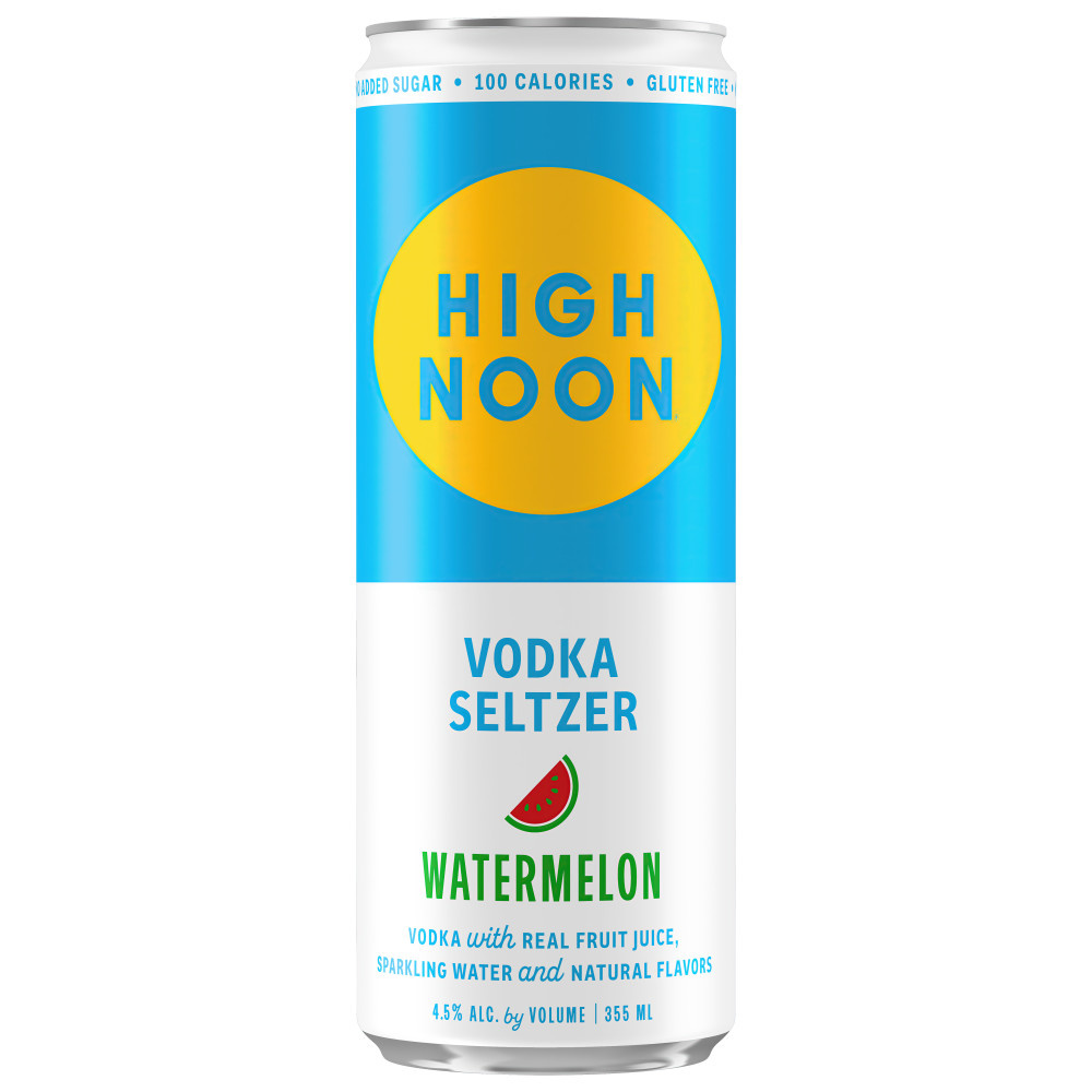 High Noon Watermelon Vodka Hard Seltzer Single Serve 355ml Can
