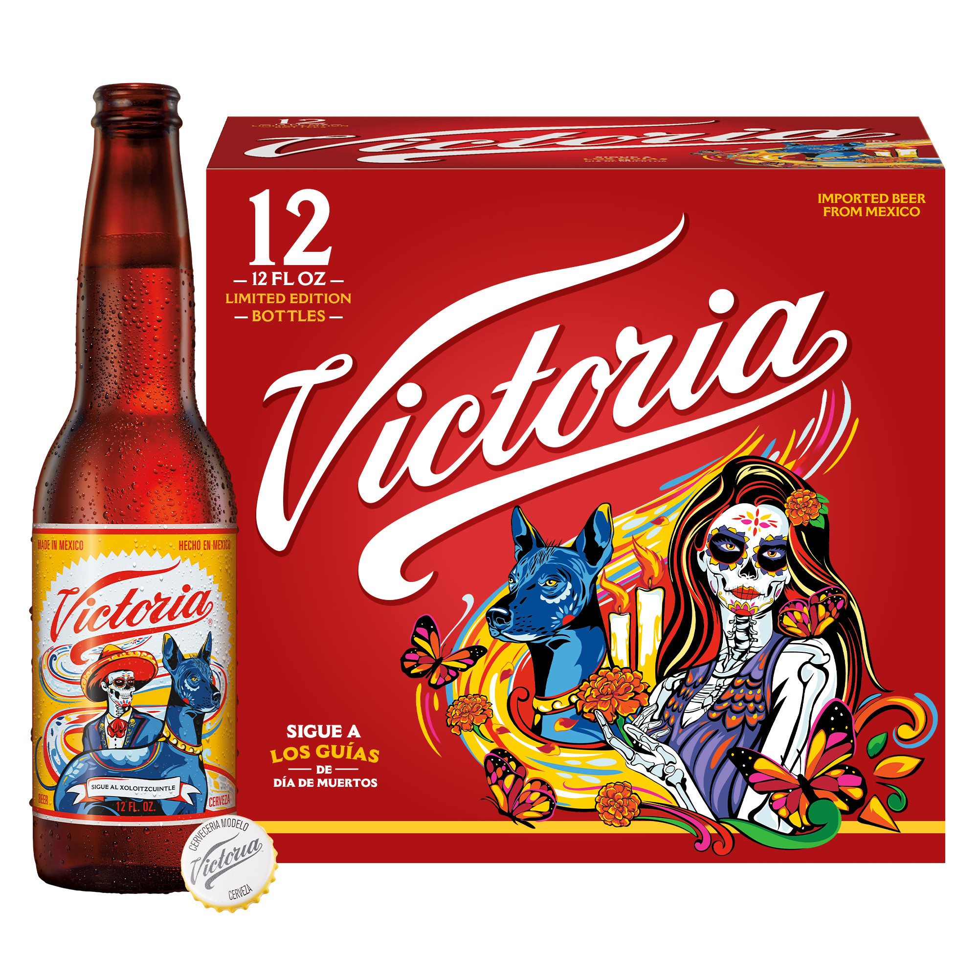 Victoria Amber Lager Mexican Beer, 12 pk 12 fl. oz. Bottles, 4.0% ABV